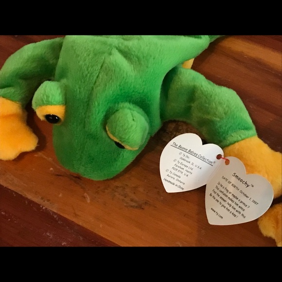 ty original beanie babies. “Smoochy”. 1 DOB Oct. 1, 1997. - Picture 6 of 8